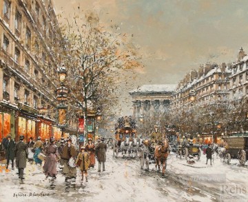 Antoine Blanchard Painting - antoine blanchard boulevard de la madeleine 6